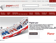 Tablet Screenshot of paperworld-hamburg.de